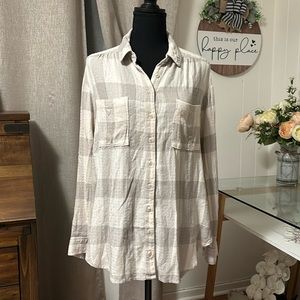 Pilcrc Checkered Button Down Long Sleeve Shirt